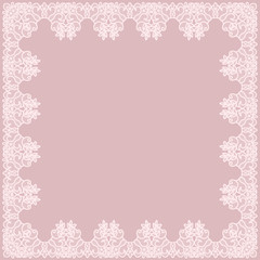 pink lace frame