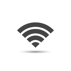 Wifi icon vector, wifi simple connect symbol isolated on white background.