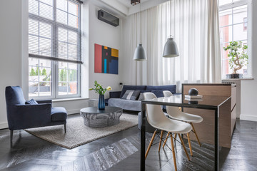 Living room with armchair