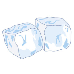 Ice cubes - Eiswürfel Illustration