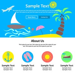 landing page summer
