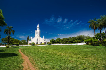 White church in Paraguay