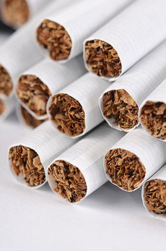 Tobacco Cigarettes Background or texture