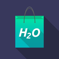 Long shadow shopping bag with    the text H2O
