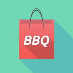 Long shadow shopping bag with    the text BBQ