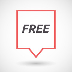 Isolated tooltip with    the text  FREE