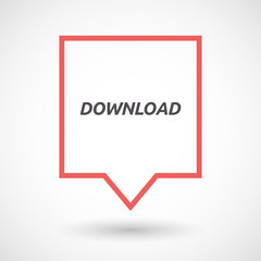 Isolated tooltip with    the text DOWNLOAD