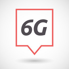 Isolated tooltip with    the text 6G