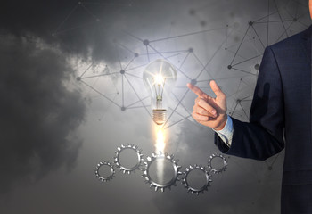 Came a very good idea during the work process. Concept of good work.