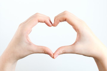 Obraz premium 手で作られたハート