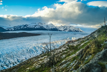 Snow-capped mountains in Chile