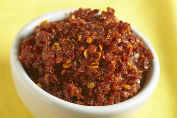 Malaysian fermented chili paste, sambal udang 