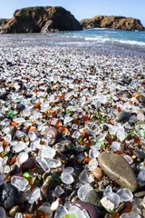 Abwaschbare Fototapete Glass Beach, Fort Bragg, California © wollertz