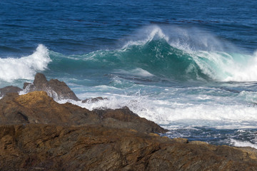 relaxing coastal scene