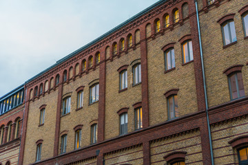 Fototapeta na wymiar industrial brick factory building