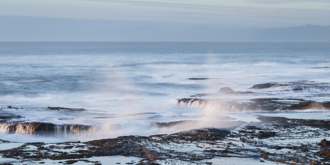 relaxing coastal scene