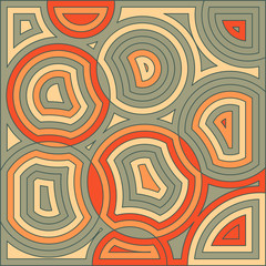 Simple circle background. Abstrac round design decor graphic. Ve