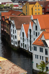 Fototapeta na wymiar Wooden houses in the port of Bergen