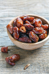 Dried date fruit.