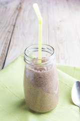 Smoothie of quinoa and chocolate