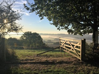 Gate in countryside