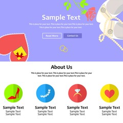 landing page wedding