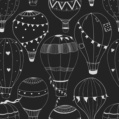 Vector air baloon pattern