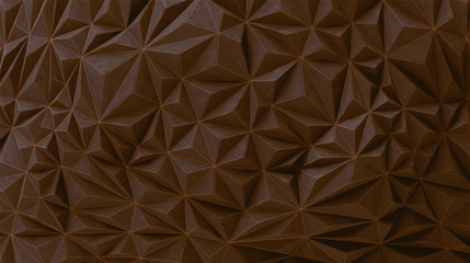 Fototapety  Brązowy czekoladowy geometryczny wektor ścienny BG