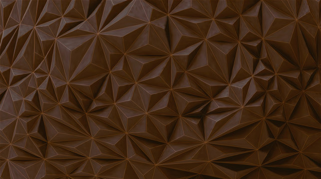 Brown Chocolate Geometric Wall Vector BG