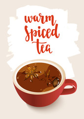 Spiced Tea. Warming beverage with spices.
