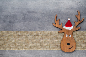 Christmas greeting card. Noel gnome background. Christmas symbol