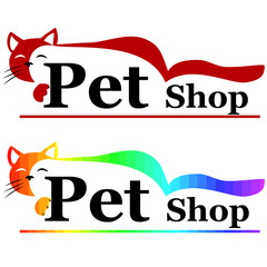 Obraz premium pet shop sign or banner
