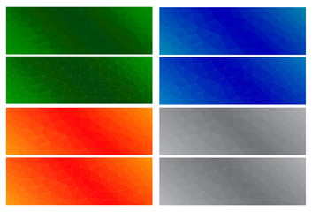 Abstract colored polygonal backgrounds