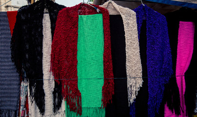 homemade colorful scarfs