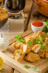 Chicken popcorn with garlic