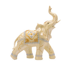 figurine an elephant isolated on white