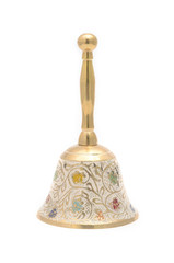 golden bell isolated on white