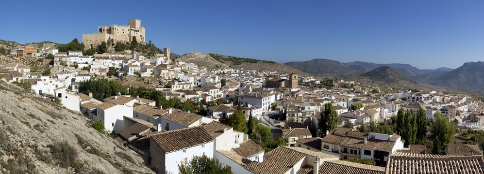 Renaissance castle and white village, Velez Blanco, Almeria, Andalucia, Spain