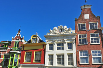 Fototapeta premium Antiche case di Alkmaar, Olanda - Paesi Bassi