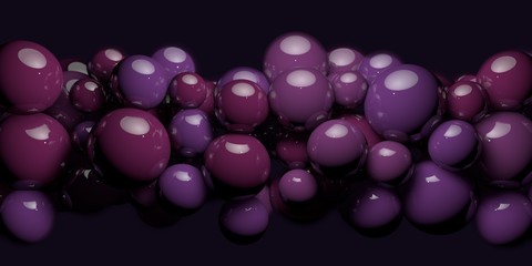 Multicolor spheres background