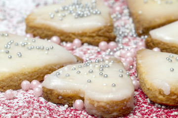 Biscuits with icing sugar