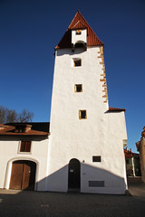 Obraz premium Rabstejnska tower in Ceske Budejovice. Czech Republic