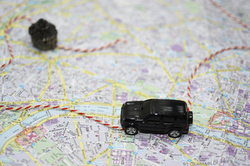 Abstract idea of rent a car.