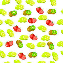 fresh kiwi and slice