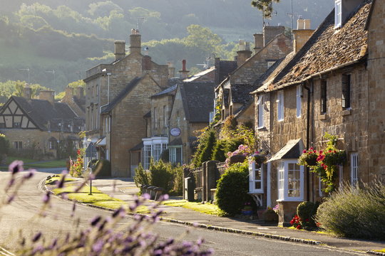 Cotswold cottages, Broadway, Worcestershire, Cotswolds 