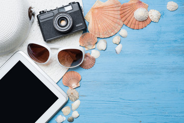 Summer objects for vacation