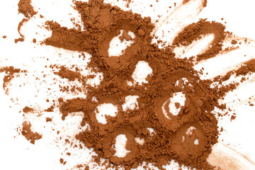 cocoa on white background