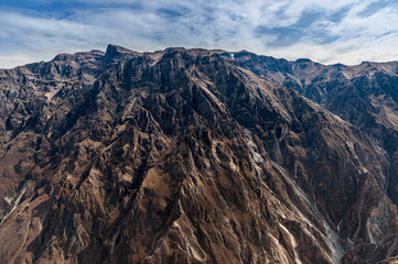Rough mountains of Colca Canyon, Peru