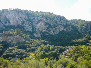 View of the mountains in Valldemossa