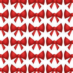 bow ribbon pattern decoration vector illustration design